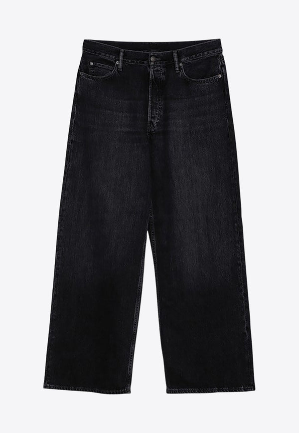 Acne Studios 1981 Wide-Leg Jeans Black B00375DE/P_ACNE-900