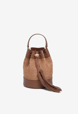 Gianvito Rossi Sienna Bucket Bags with Tassels Brown B00395 RIBBK VGMCUCU BROWN