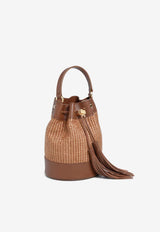 Gianvito Rossi Sienna Bucket Bags with Tassels Brown B00395 RIBBK VGMCUCU BROWN