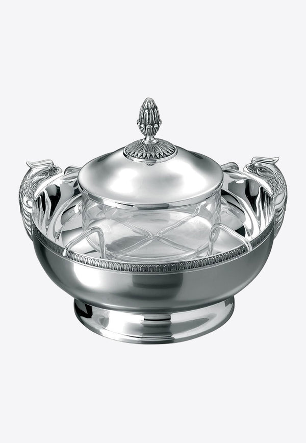 Christofle Malmaison Silver Plated Caviar Serving Set Silver B04224575