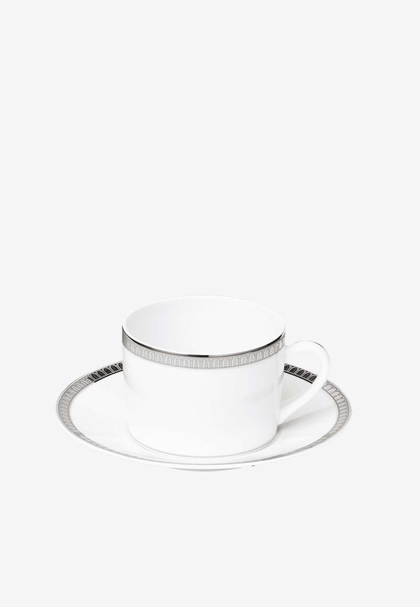 Christofle Héritage Tea Cup and Saucer White B07645520