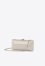 RODO Embellished Satin Clutch Bag Gray B085470896_GREY