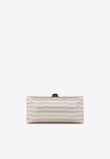 RODO Embellished Satin Clutch Bag Gray B085470896_GREY