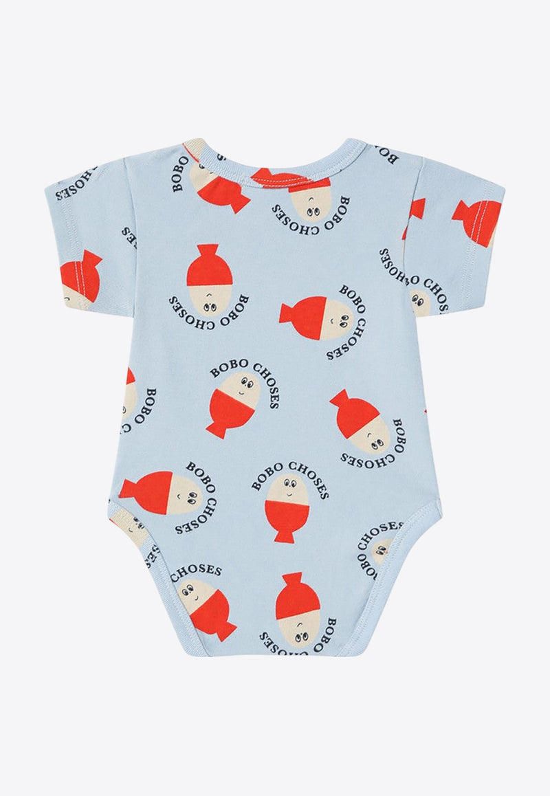 Bobo Choses Babies Morning Egg Print Onesie Light Blue B125AB004CO/Q_BOBO-LB