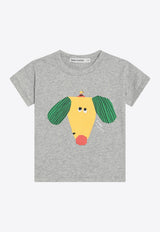 Bobo Choses Babies Happy Dog Sweatshirt Gray B125AB009CO/Q_BOBO-GR