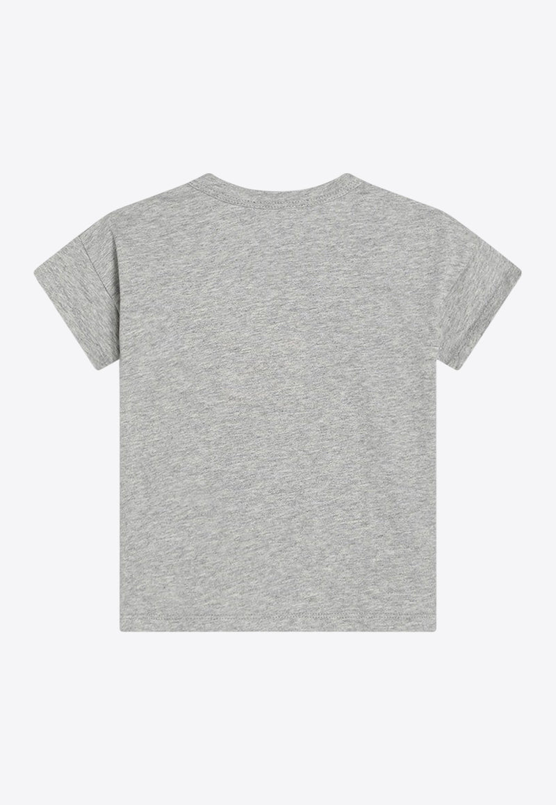 Bobo Choses Babies Happy Dog Sweatshirt Gray B125AB009CO/Q_BOBO-GR