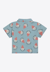 Bobo Choses Babies All-Over Morning Egg Denim Shirt Light Blue B125AB026DE/Q_BOBO-LB