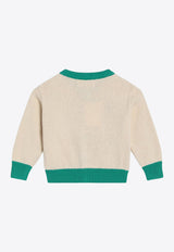 Bobo Choses Babies Lucky Fish Knitted Cardigan Ivory B125AB089CO/Q_BOBO-MU