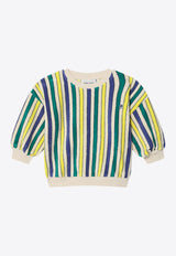 Bobo Choses Boys Striped Terry Cloth Sweatshirt Multicolor B125AC038CO/Q_BOBO-MU