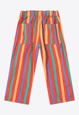 Bobo Choses Boys Striped Logo-Embroidered Pants Multicolor B125AC085CO/Q_BOBO-MU