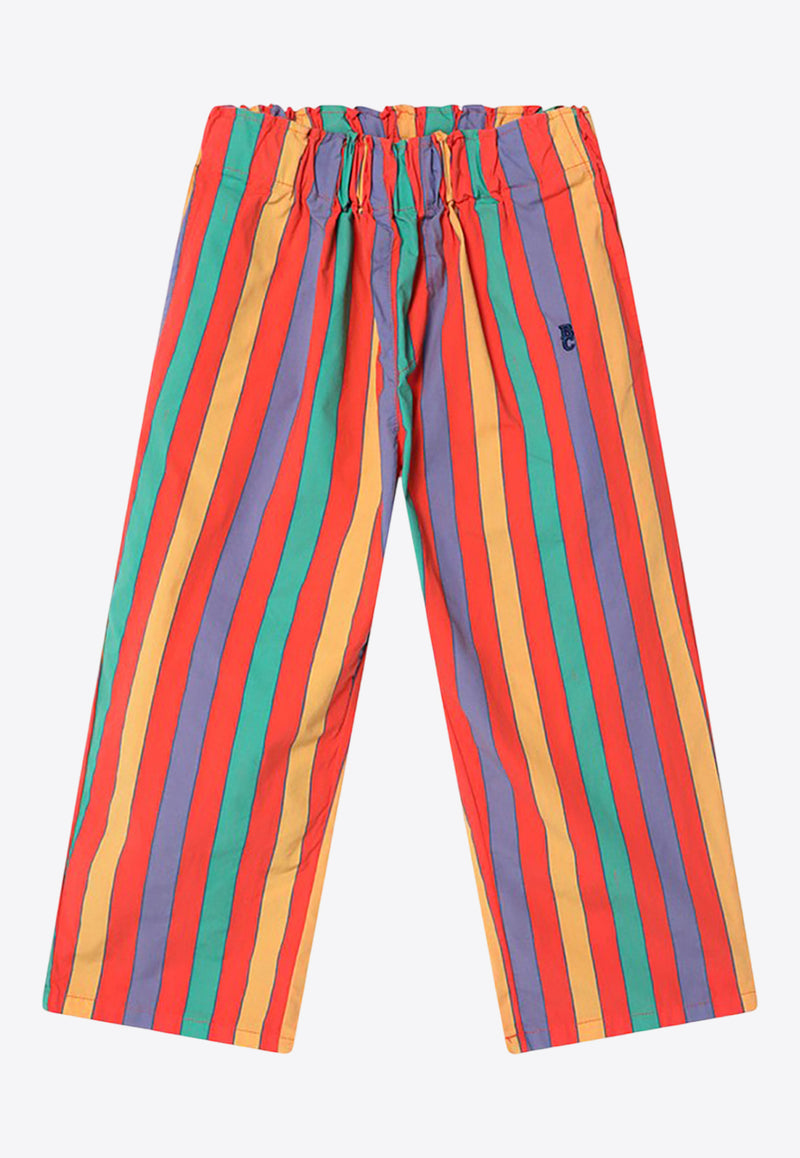 Bobo Choses Boys Striped Logo-Embroidered Pants Multicolor B125AC085CO/Q_BOBO-MU