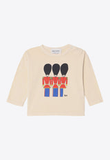 Bobo Choses Babies Little Tin Soldiers Long-Sleeved T-shirt Ivory B224AB020CO/P_BOBO-199