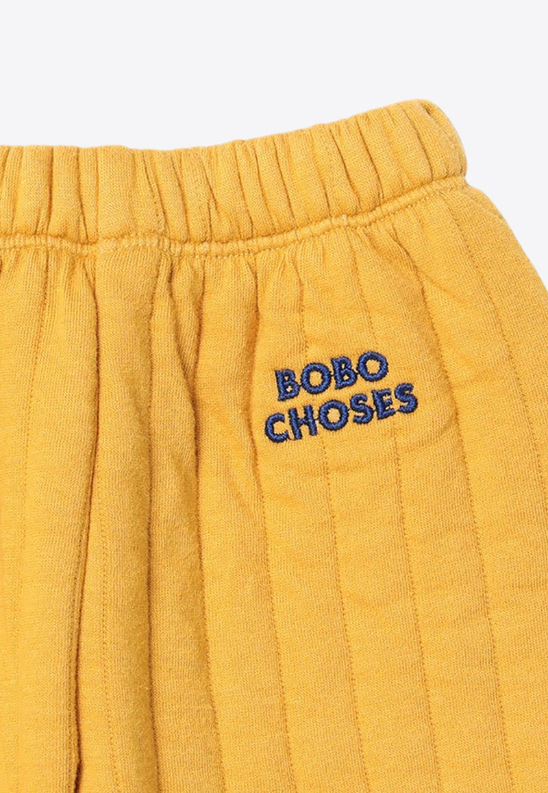 Bobo Choses Babies Quilted Track Pants Yellow B224AB067CO/P_BOBO-211