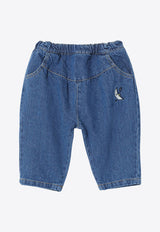 Bobo Choses  Babies Beneath The Moon Baggy Jeans  Denim B224AB070CO/P_BOBO-411