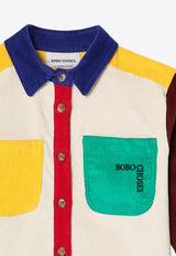 Bobo Choses Boys Colorblocked Corduroy Shirt  Multicolor B224AC031CO/P_BOBO-991