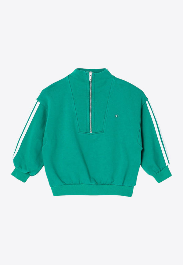 Bobo Choses Boys Embroidered Logo Sweatshirt  Green B224AC056CO/P_BOBO-311