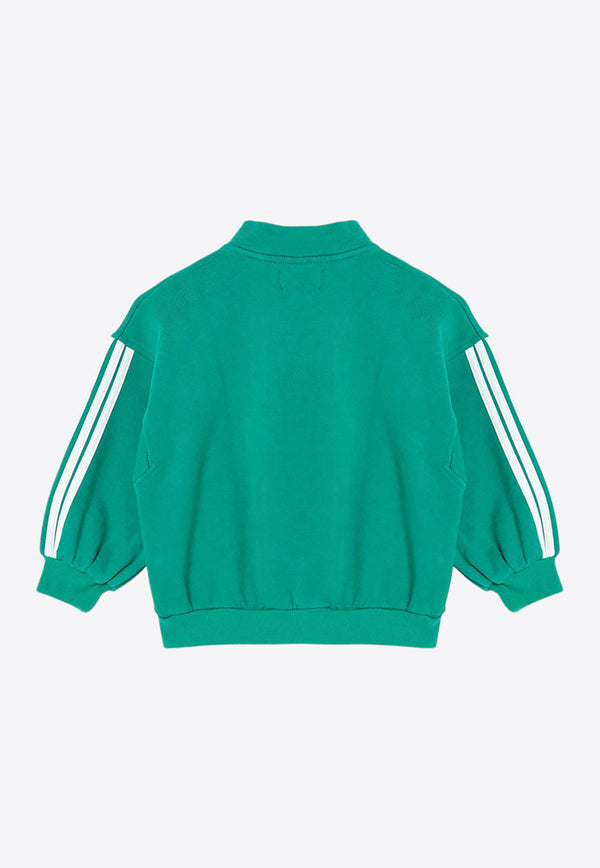 Bobo Choses Boys Embroidered Logo Sweatshirt  Green B224AC056CO/P_BOBO-311