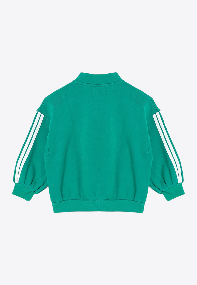 Bobo Choses Boys Embroidered Logo Sweatshirt  Green B224AC056CO/P_BOBO-311