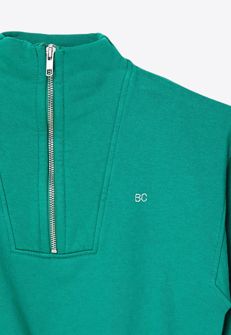 Bobo Choses Boys Embroidered Logo Sweatshirt  Green B224AC056CO/P_BOBO-311