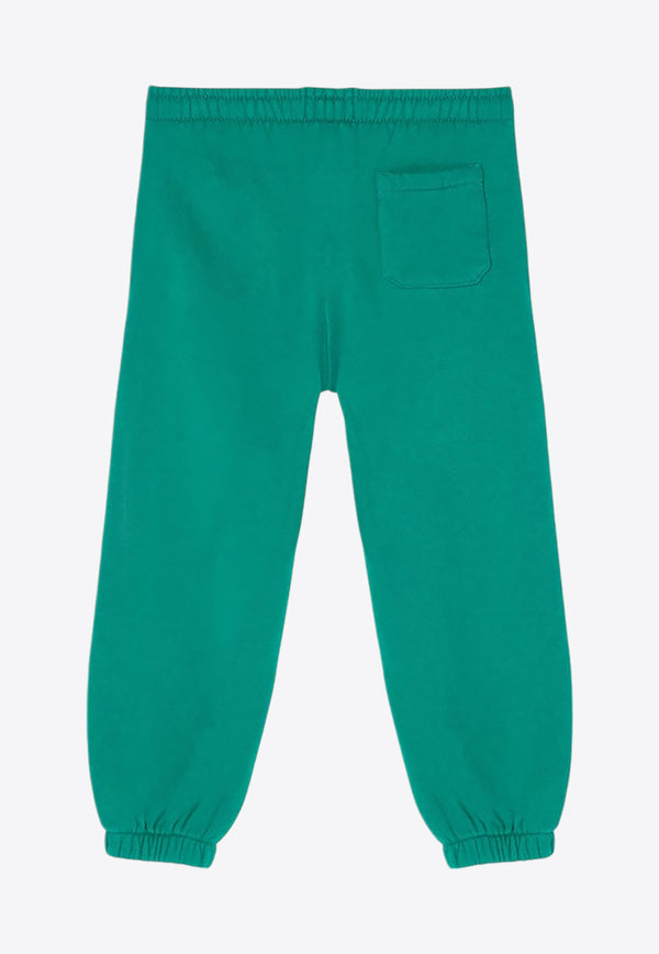 Bobo Choses Boys Logo Print Track Pants Green B224AC082CO/P_BOBO-311