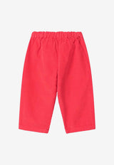 Bobo Choses Babies Choo Choo Pants Red B225AB084CO/R_BOBO-RE
