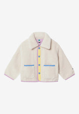 Bobo Choses Babies Reversible Game Pawns Jacket  White B225AB106NY/R_BOBO-LA