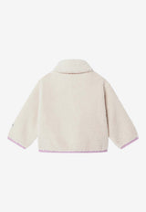 Bobo Choses Babies Reversible Game Pawns Jacket  White B225AB106NY/R_BOBO-LA