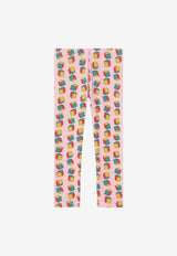 Bobo Choses Girls Dice Print Leggings Multicolor B225AC060CO/R_BOBO-PI
