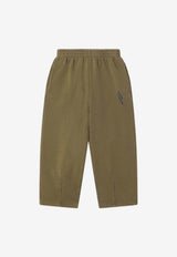 Bobo Choses Boys Logo Track Pants Green B225AC071CO/R_BOBO-KH