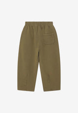 Bobo Choses Boys Logo Track Pants Green B225AC071CO/R_BOBO-KH