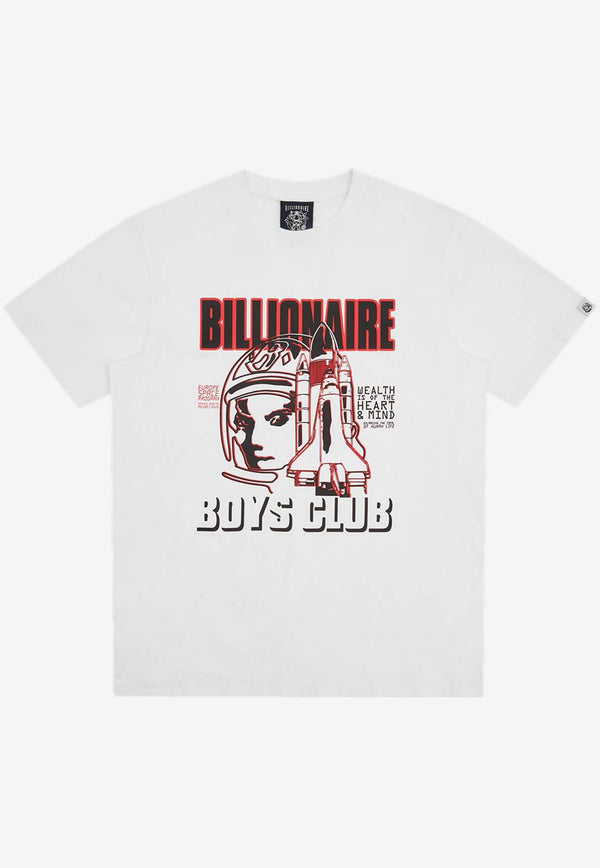 Billionaire Boys Club Space Program Printed T-shirt White B24139WHITE