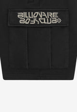 Billionaire Boys Club Logo Embroidered Cargo Shorts Black B24217BLACK