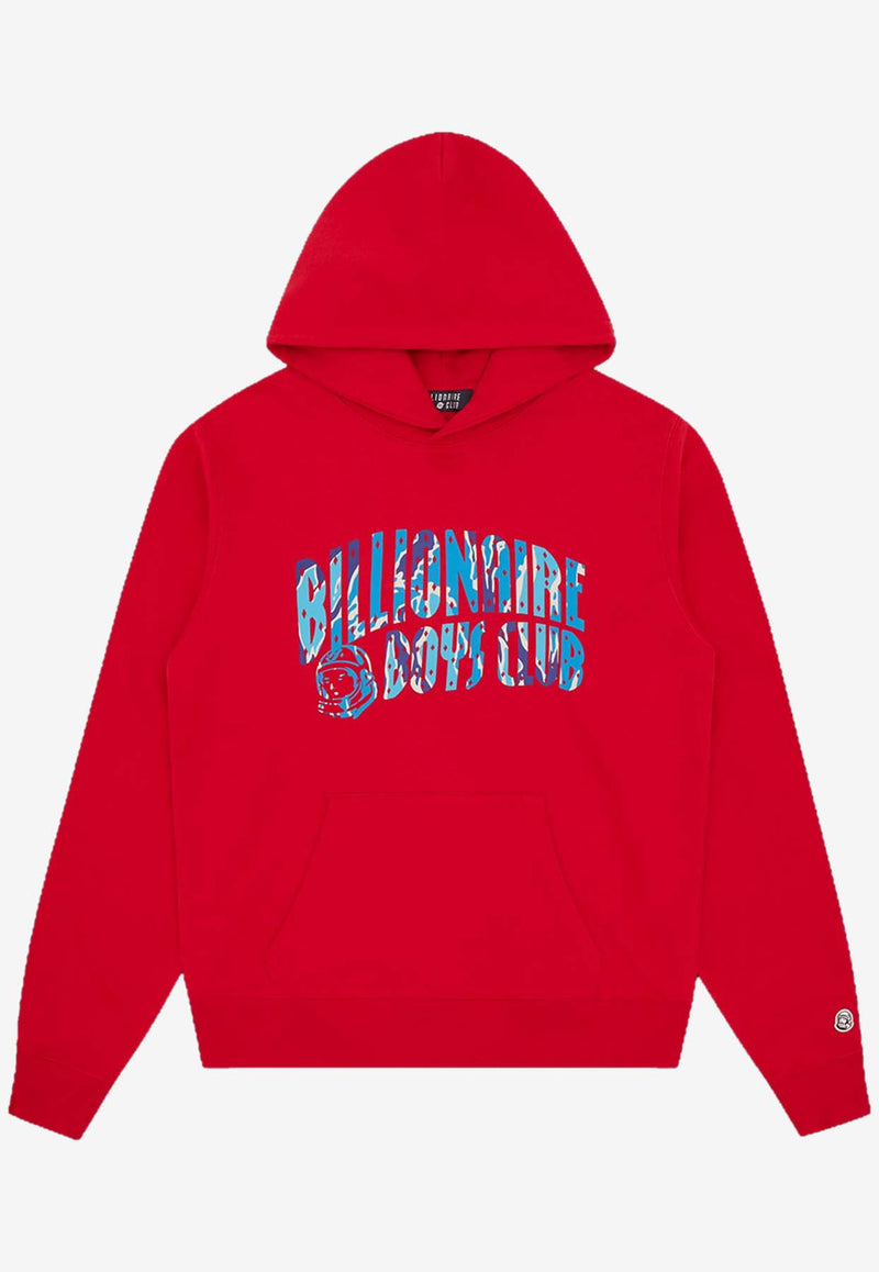 Billionaire Boys Club Camo Arch Logo Printed Hooded Sweatshirt Red B24231RED