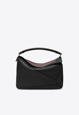 Loewe X Albers Large Puzzle Leather Top Handle Bag Black B510PLAX01LE/R_LOEW-1101