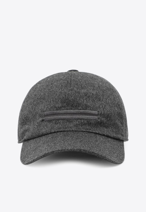 ZEGNA Cashmere Baseball Cap  Gray B8DZ8I09HA8/R_ZEGNA-GR1