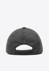 ZEGNA Cashmere Baseball Cap  Gray B8DZ8I09HA8/R_ZEGNA-GR1
