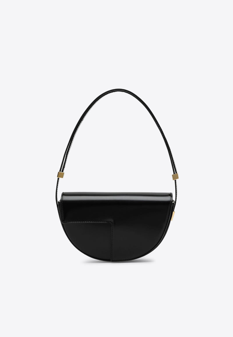 Patou Le Petit Calf Leather Shoulder Bag Black BA0245032LE/P_PATOU-999B