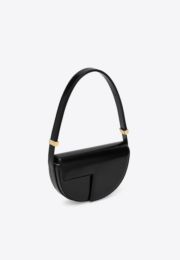 Patou Le Petit Calf Leather Shoulder Bag Black BA0245032LE/P_PATOU-999B