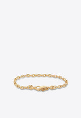 Emanuele Bicocchi Gold Rope Chain Skull Bracelet BAB3GMET/1