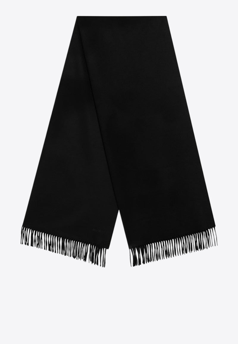 Max Mara Baci Cashmere Fringed Scarf Black BACICO/R_MAXM-006