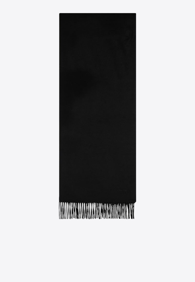 Max Mara Baci Cashmere Fringed Scarf Black BACICO/R_MAXM-006