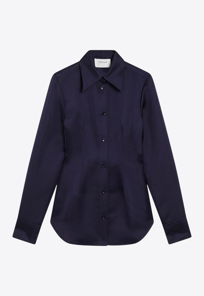 Sportmax Bacino Long-Sleeved Fitted Shirt Violet BACINO1234PL/R_SPORM-005