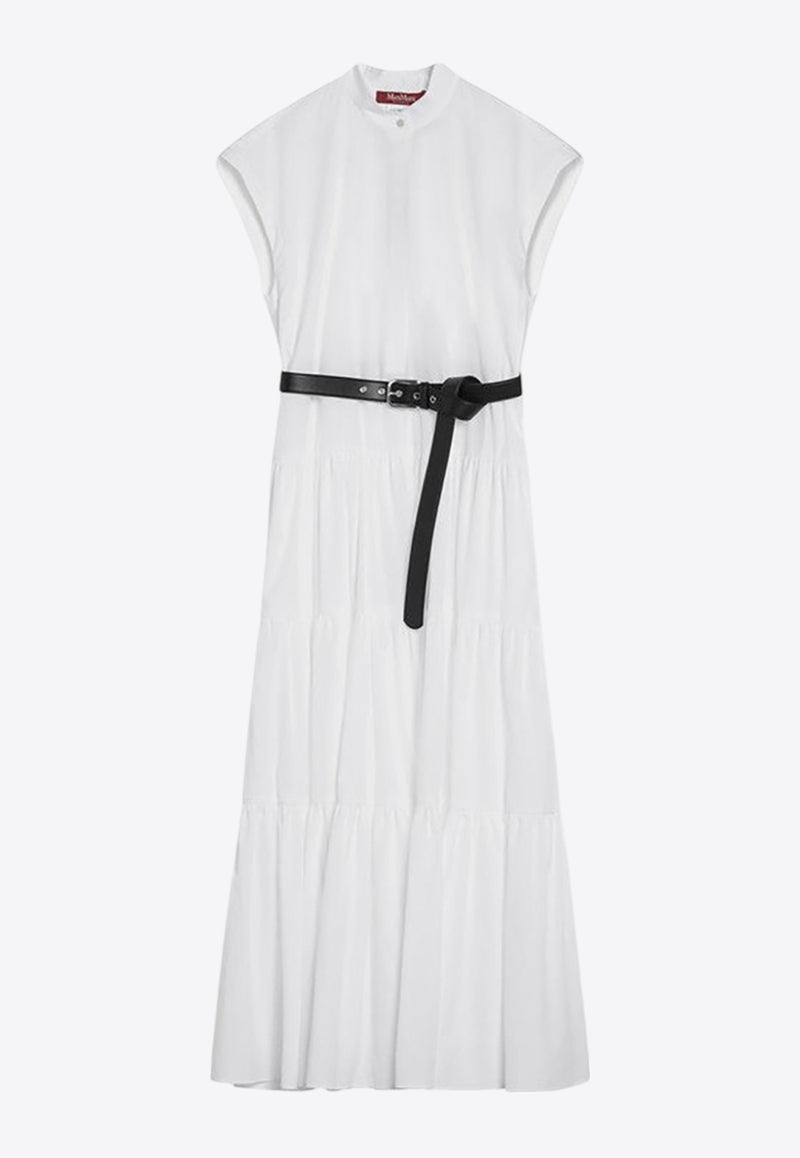 Max Mara Bairo Belted Midi Dress White BAIROCO/Q_MAXMS-001