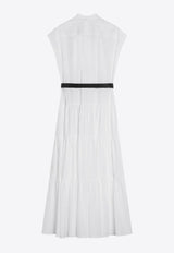 Max Mara Bairo Belted Midi Dress White BAIROCO/Q_MAXMS-001