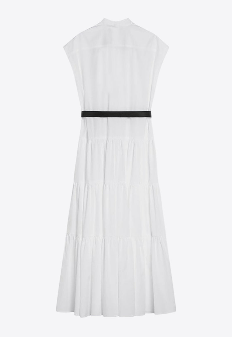 Max Mara Bairo Belted Midi Dress White BAIROCO/Q_MAXMS-001