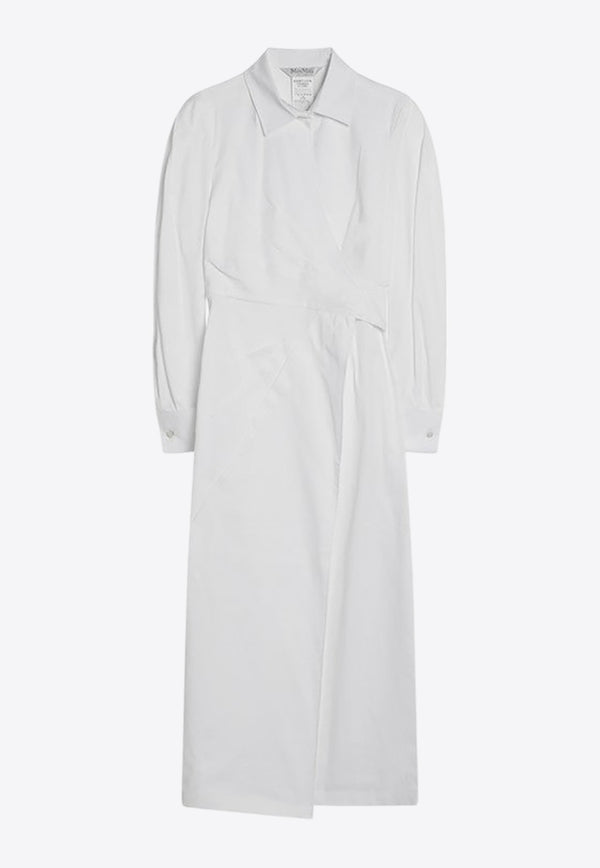 Max Mara Balzac Midi Shirt Dress White BALZACCO/Q_MAXM-002
