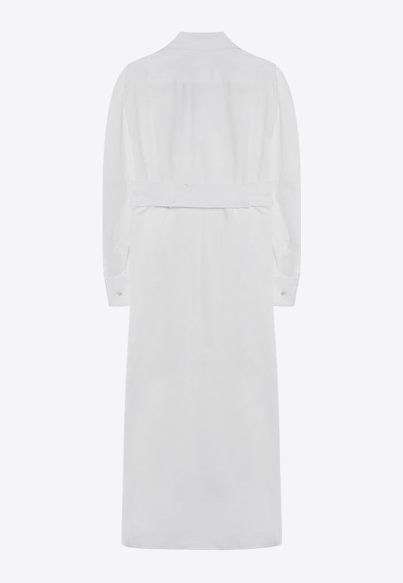 Max Mara Balzac Midi Shirt Dress White BALZACCO/Q_MAXM-002