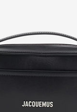 Jacquemus Baneto Leather Messenger Bag Black BAM00429AC01C01_BLACK