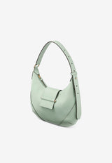 Jimmy Choo Small Bar Hobo Bag in Biker Leather Green BAR HOBO/S BKL VERDE/SHINY GOLD
