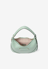 Jimmy Choo Small Bar Hobo Bag in Biker Leather Green BAR HOBO/S BKL VERDE/SHINY GOLD